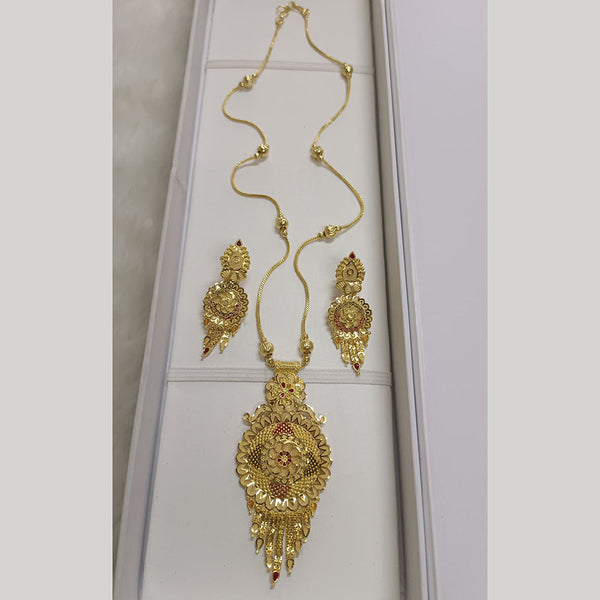 Pari Art Jewellery Forming Gold Plated Necklace Set