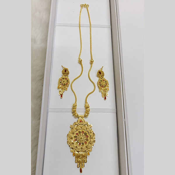 Pari Art Jewellery Forming Gold Plated Necklace Set