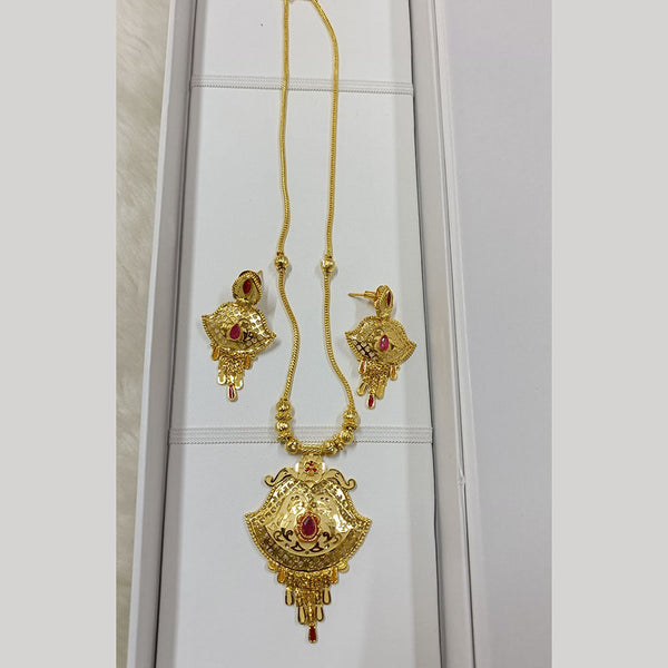 Pari Art Jewellery Forming Gold Plated Necklace Set