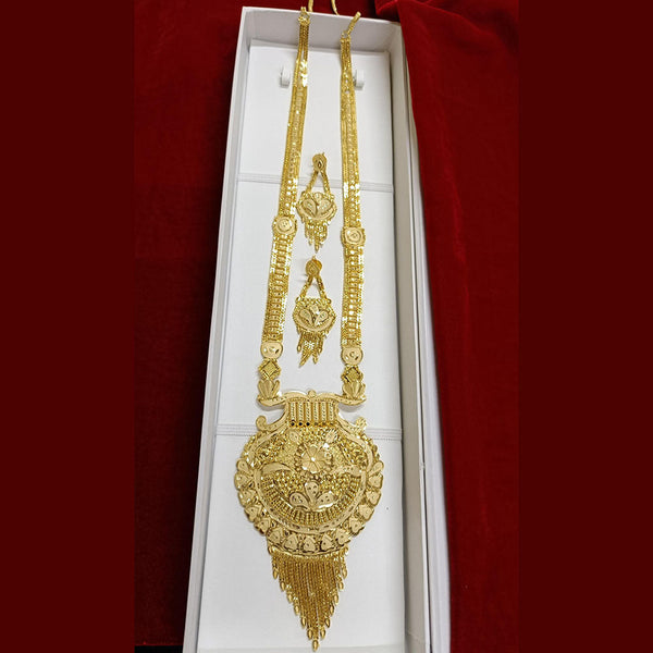 Pari Art Jewellery Forming Gold Plated Long Necklace Set