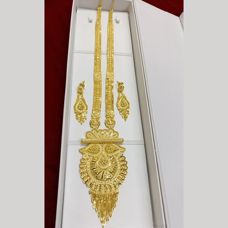 Pari Art Jewellery Forming Gold Plated Long Necklace Set