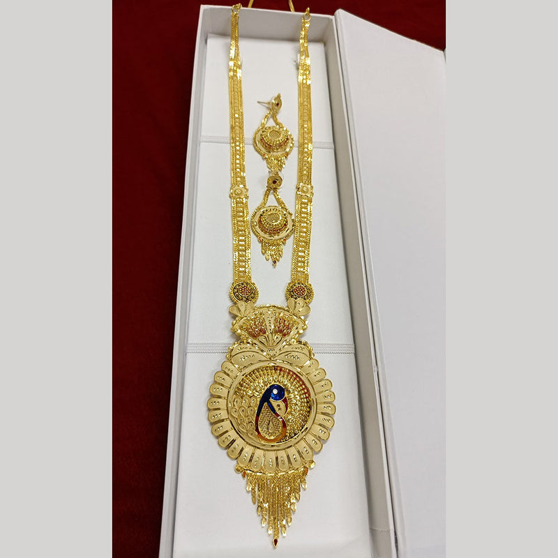 Pari Art Jewellery Forming Gold Plated Long Necklace Set