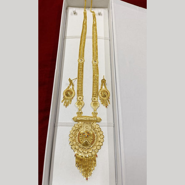 Pari Art Jewellery Forming Gold Plated Long Necklace Set