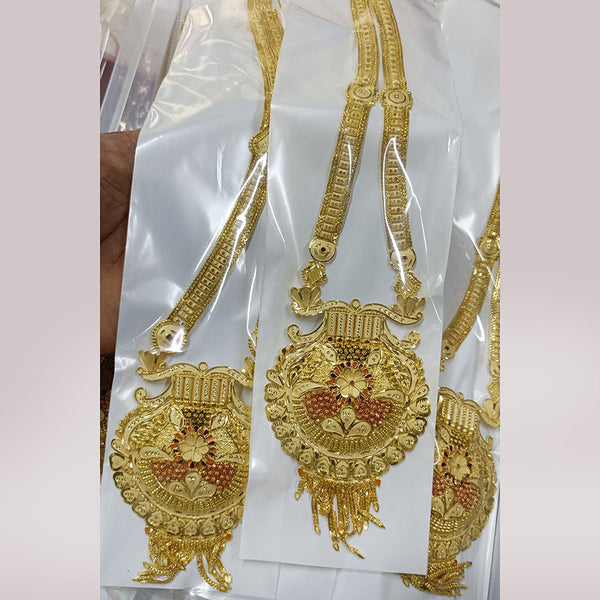 Pari Art Jewellery Forming Gold Plated Long Necklace Set ( 1 Piece Only )