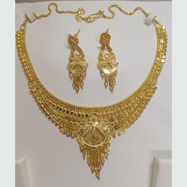 Pari Art Jewellery Forming Gold Plated Necklace Set