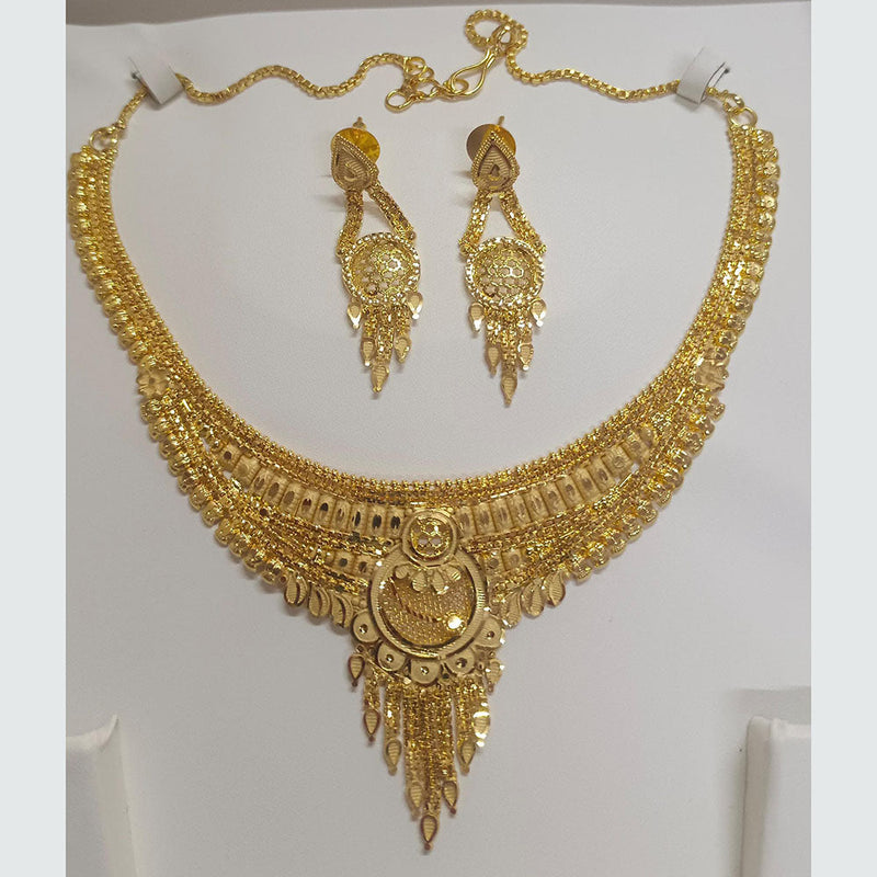 Pari Art Jewellery Forming Gold Plated Necklace Set