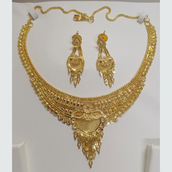 Pari Art Jewellery Forming Gold Plated Necklace Set