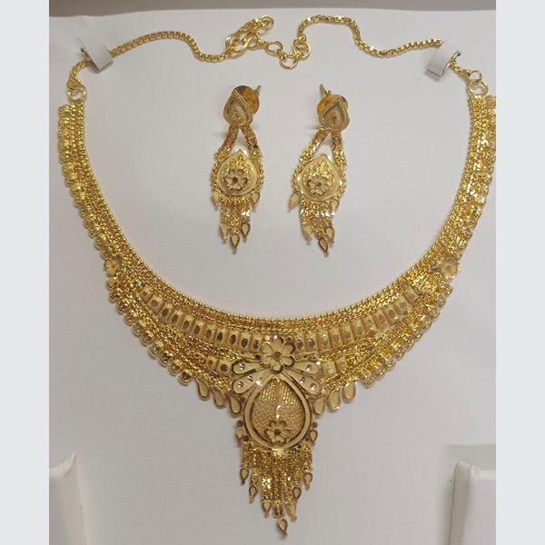 Pari Art Jewellery Forming Gold Plated Necklace Set