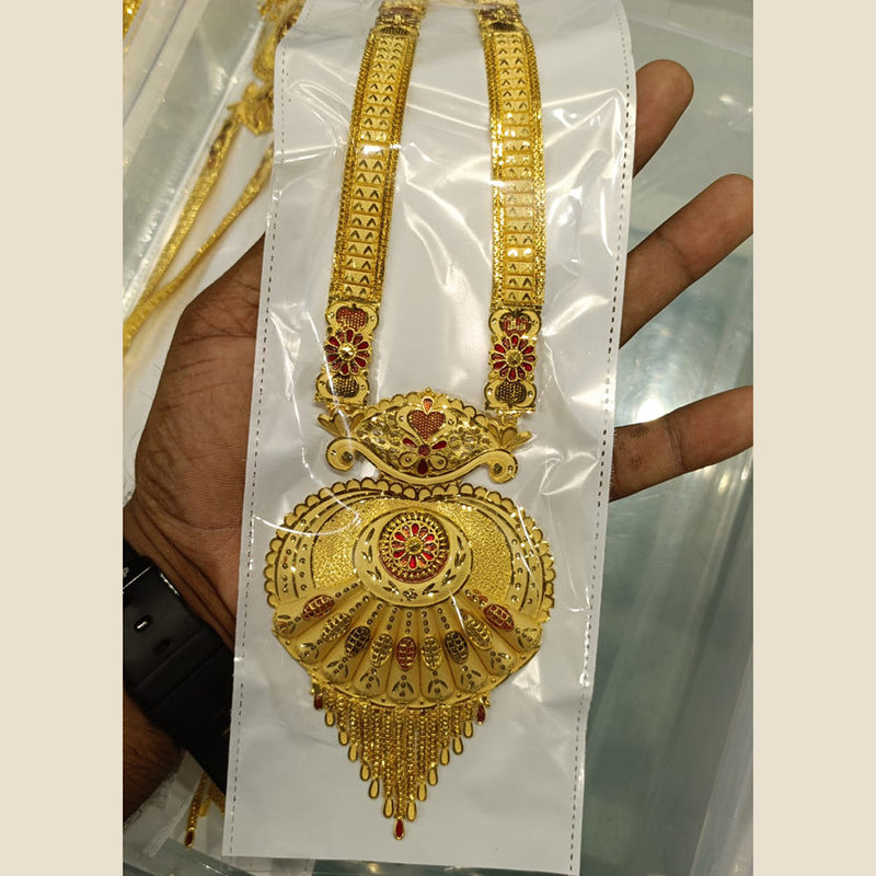 Pari Art Jewellery Forming Gold Plated Long Necklace