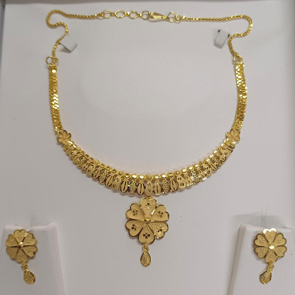 Pari Art Jewellery Forming Gold Plated Necklace Set