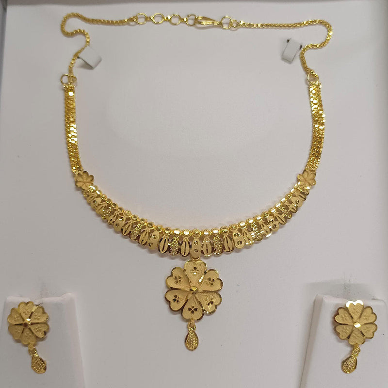 Pari Art Jewellery Forming Gold Plated Necklace Set