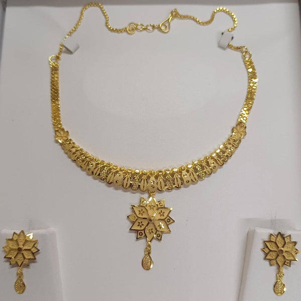 Pari Art Jewellery Forming Gold Plated Necklace Set