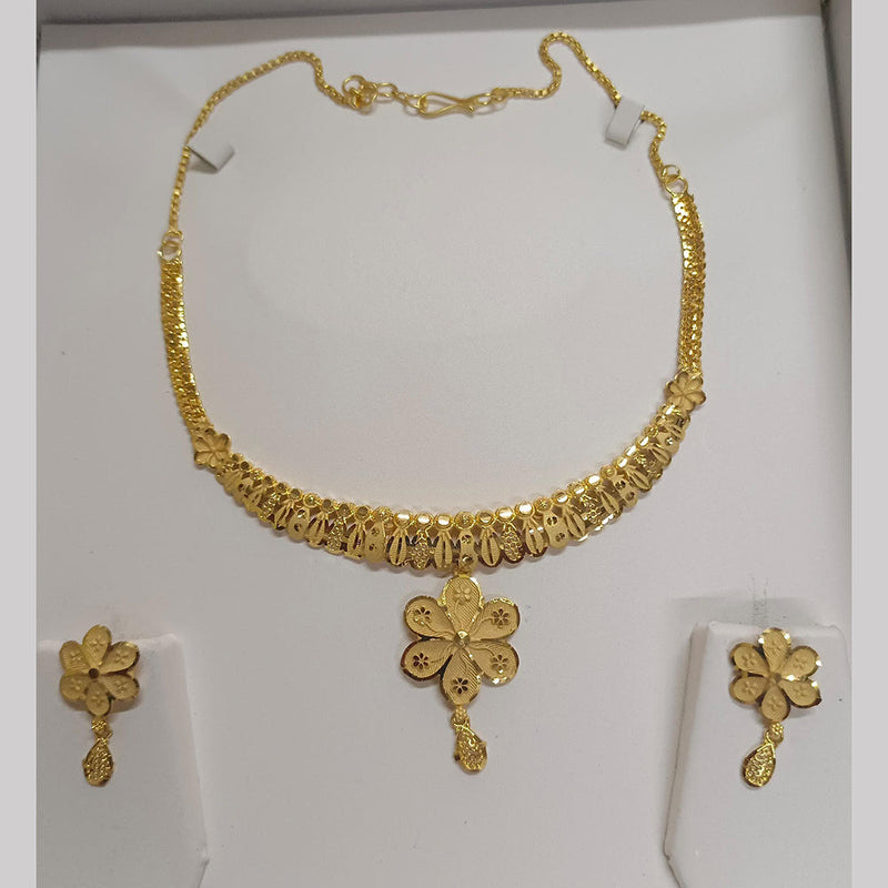 Pari Art Jewellery Forming Gold Plated Necklace Set