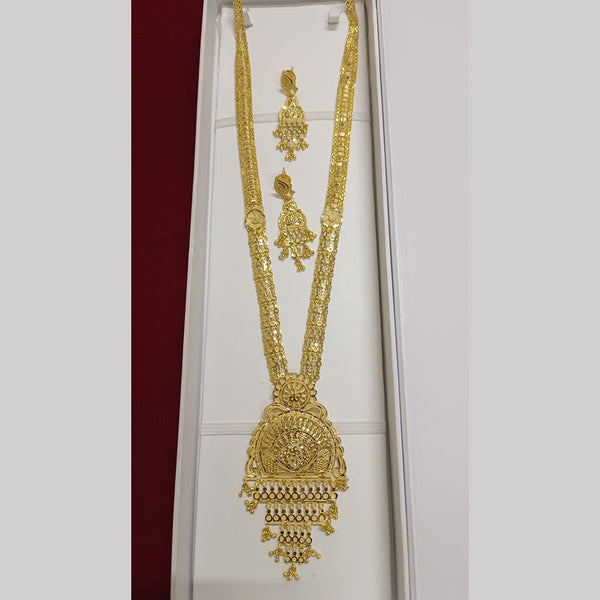 Pari Art Jewellery Forming Gold Plated Long Necklace Set