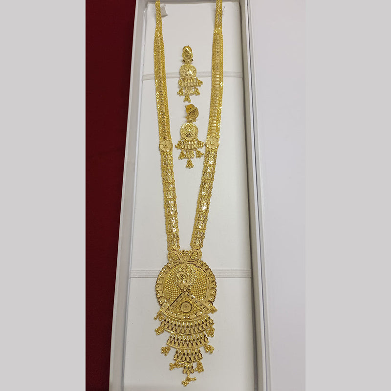 Pari Art Jewellery Forming Gold Plated Long Necklace Set