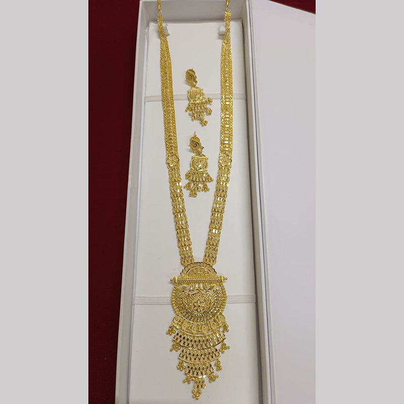 Pari Art Jewellery Forming Gold Plated Long Necklace Set