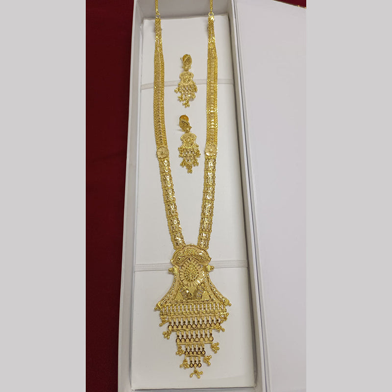 Pari Art Jewellery Forming Gold Plated Long Necklace Set