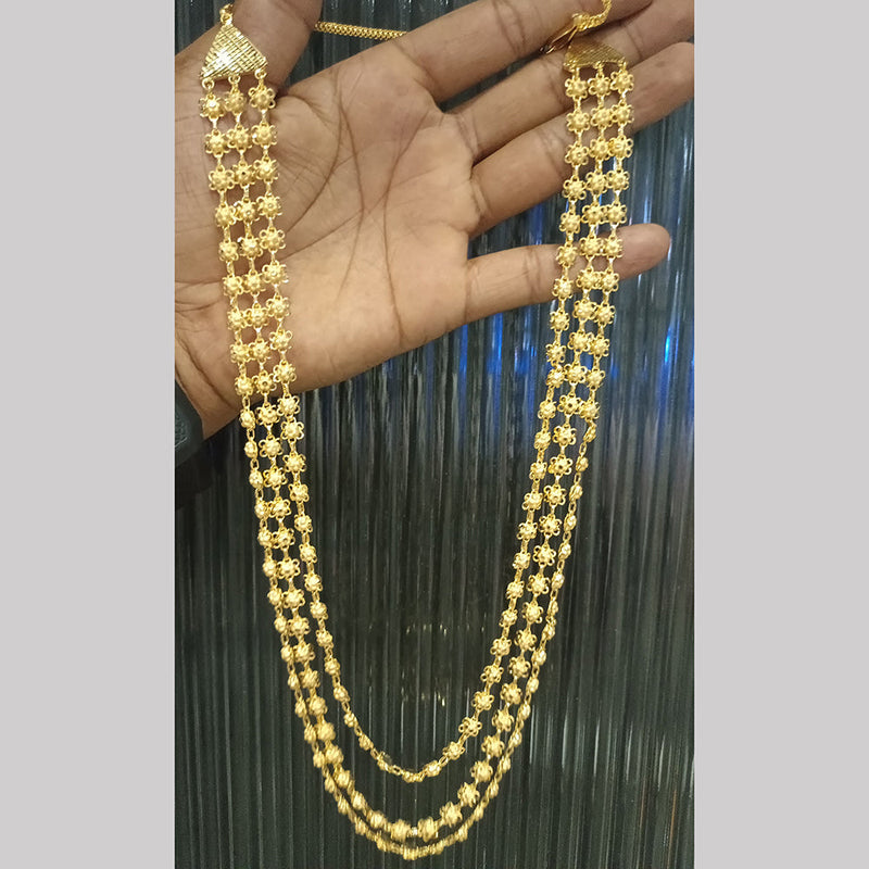 Pari Art Jewellery Forming Gold Plated Long Necklace