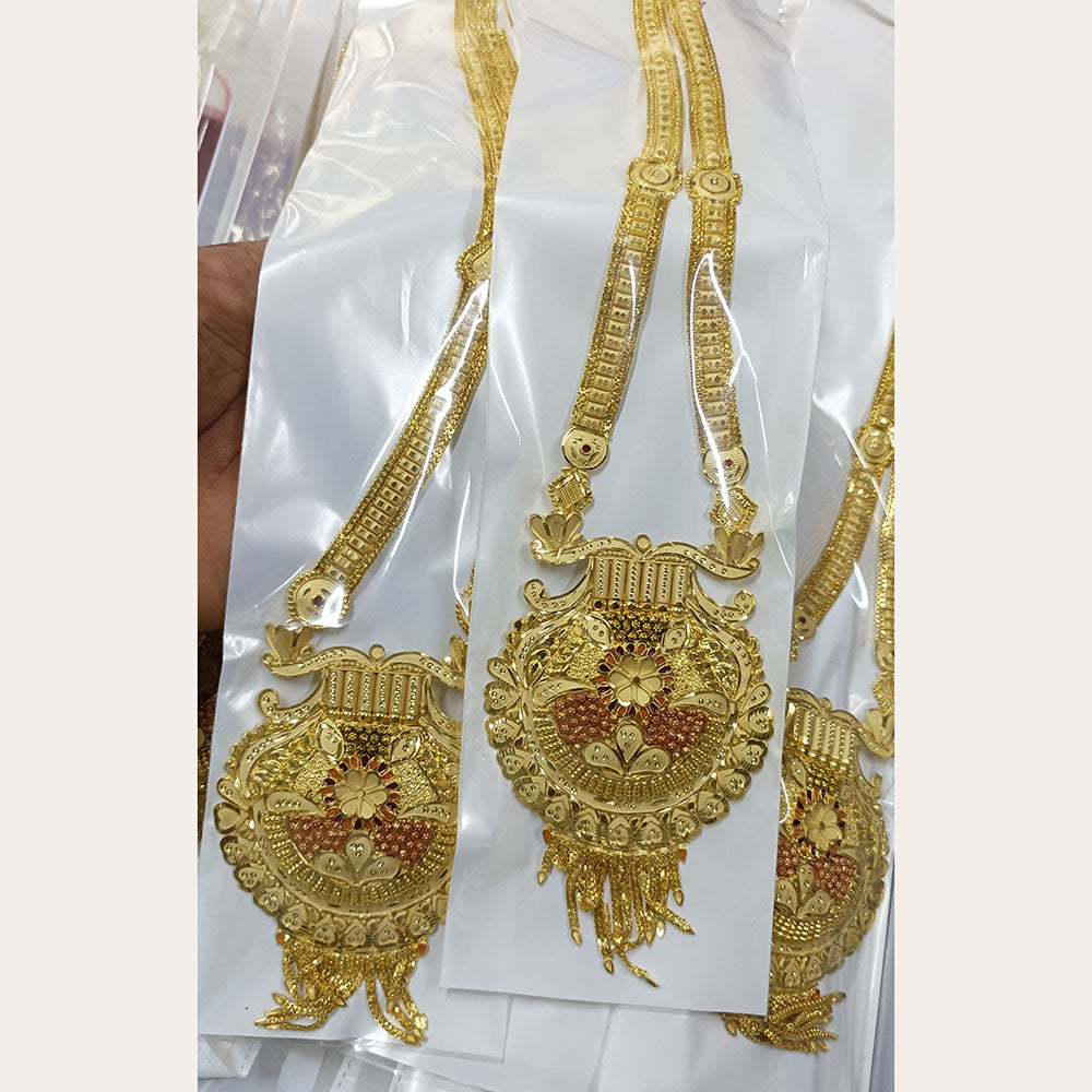 Pari Art Jewellery Forming Long Necklace Set ( 1 Piece Only )