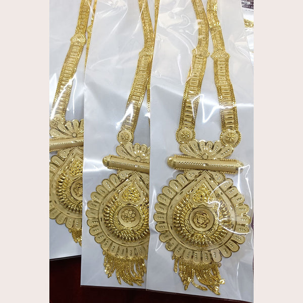 Pari Art Jewellery Forming Gold Plated Long Necklace Set ( 1 Piece Only )