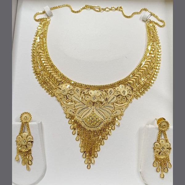 Pari Art Jewellery Forming Gold Plated Necklace Set