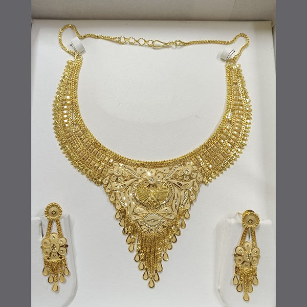 Pari Art Jewellery Forming Gold Plated Necklace Set