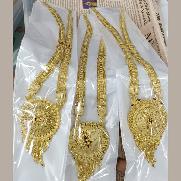 Pari Art Jewellery Forming Gold Plated Long Necklace ( 1 Piece Only )