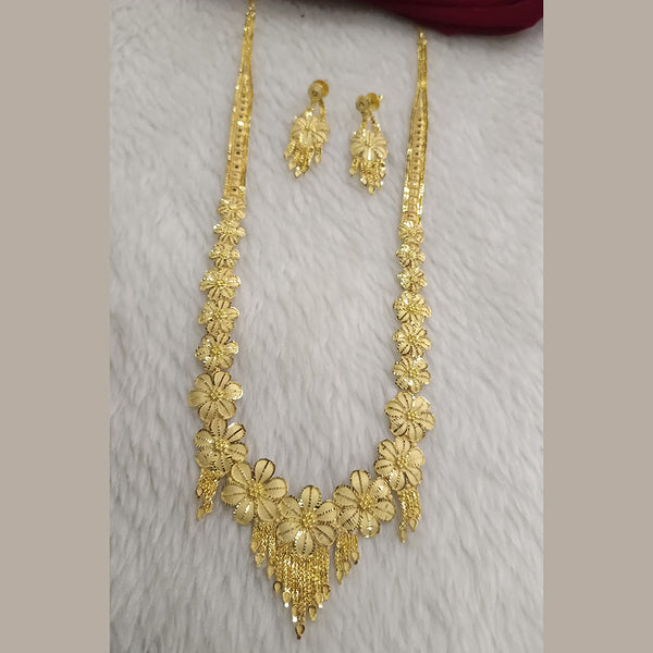 Pari Art Jewellery Forming Gold Plated Long Necklace Set