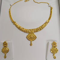 Pari Art Jewellery Forming Gold Necklace Set