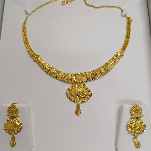 Pari Art Jewellery Forming Gold Necklace Set