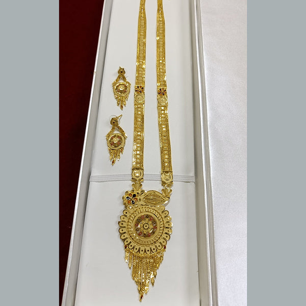 Pari Art Jewellery Forming Gold Plated Long Necklace Set