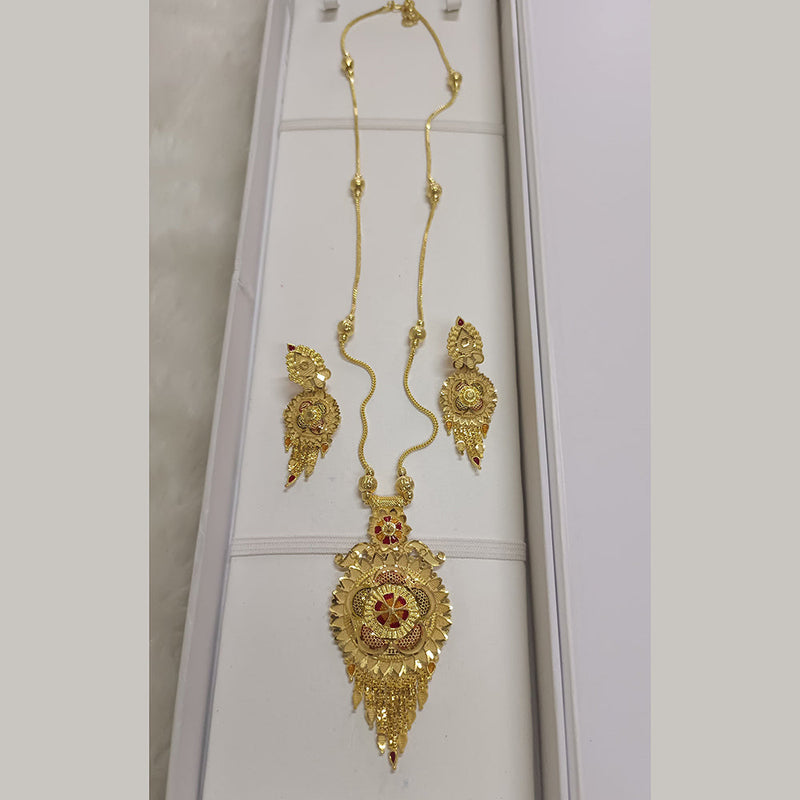 Pari Art Jewellery Forming Gold Plated Necklace Set