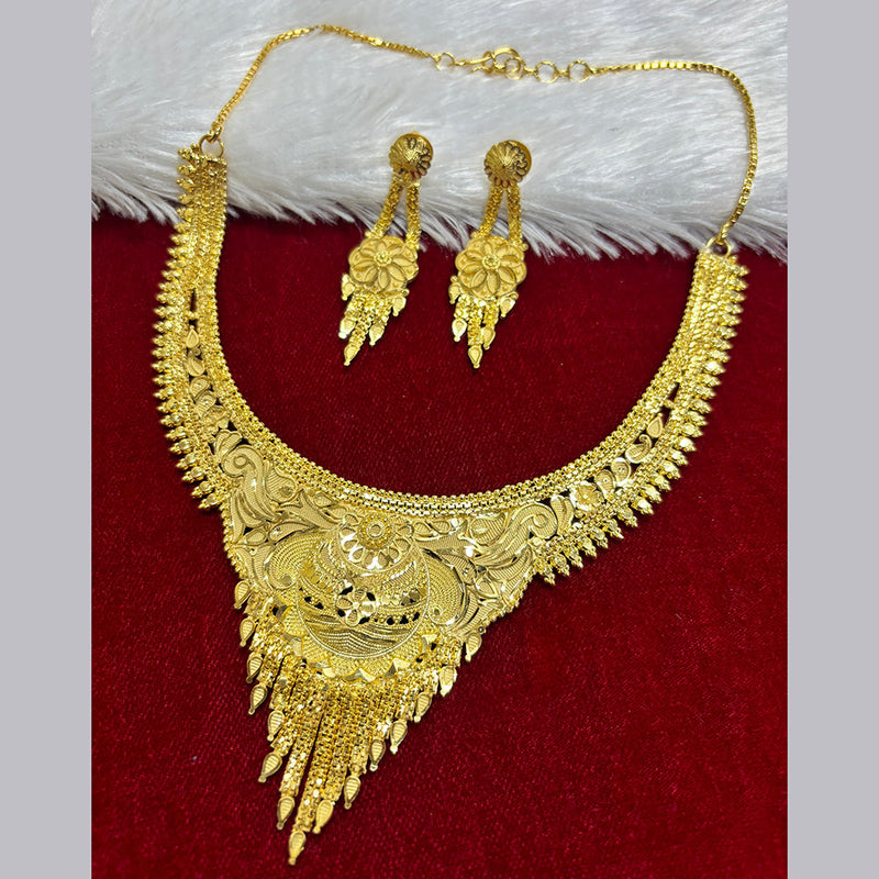 Pari Art Jewellery Forming Gold Plated Necklace Set