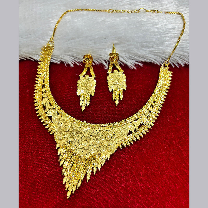 Pari Art Jewellery Forming Gold Plated Necklace Set