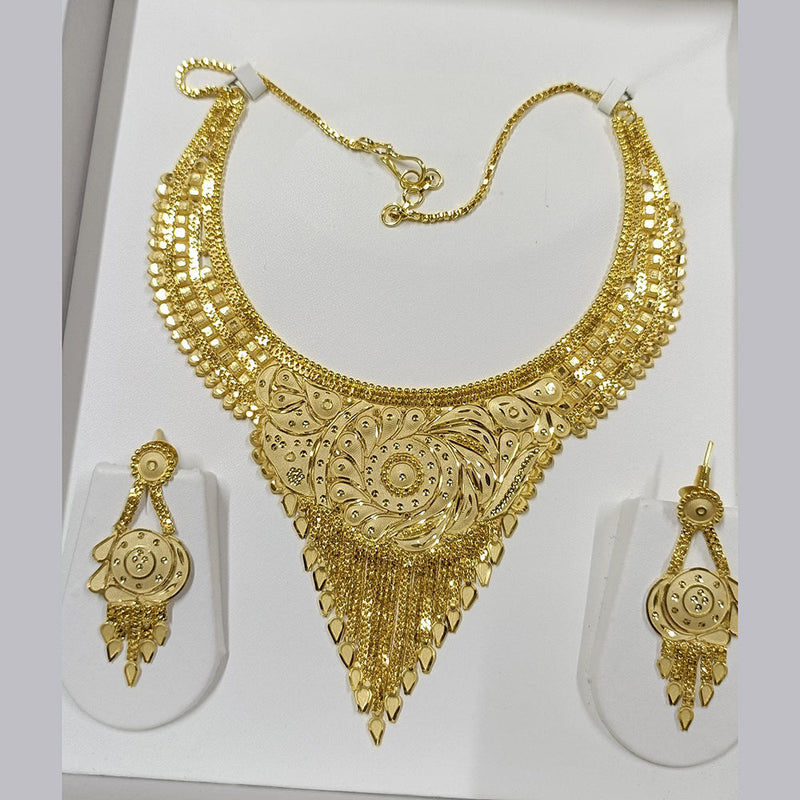 Pari Art Jewellery Forming Gold Plated Necklace Set