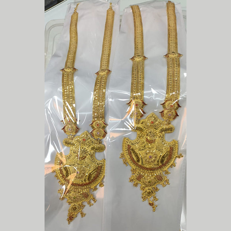 Pari Art Jewellery Forming Gold Plated Long Necklace Set