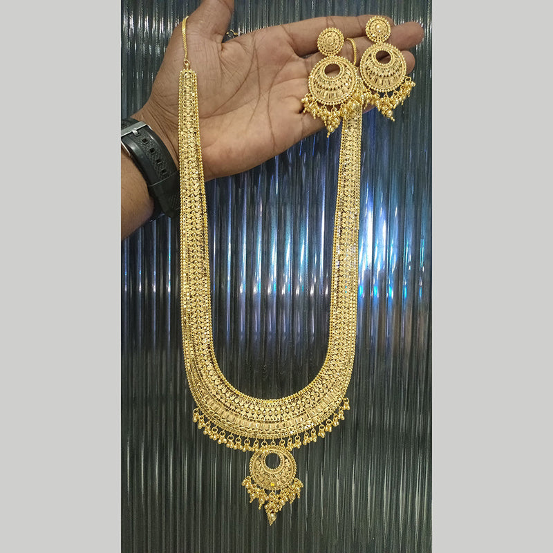 Pari Art Jewellery Forming Gold Plated Necklace Set