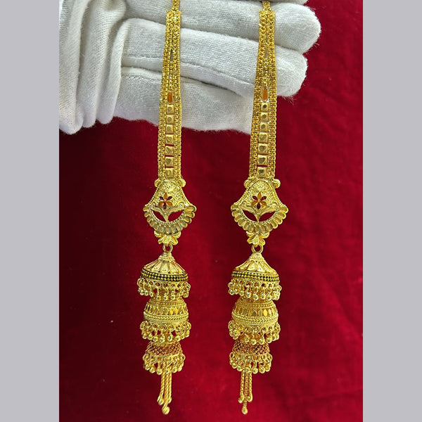 Pari Art Jewellery Gold Forming Jhumki Earrings