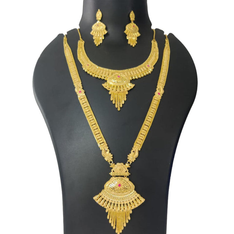 Pari Art Jewellery Forming Gold Necklace Combo