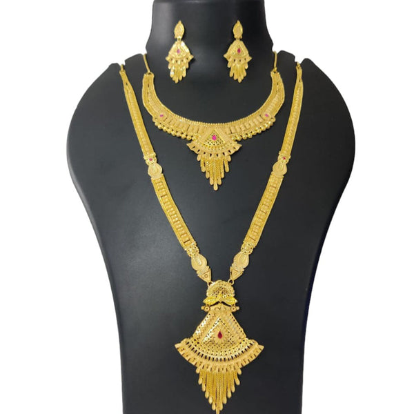 Pari Art Jewellery Forming Gold Necklace Combo