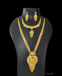 Pari Art Jewellery Forming Gold Necklace Combo
