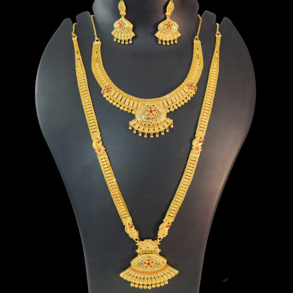 Pari Art Jewellery Forming Gold Necklace Combo