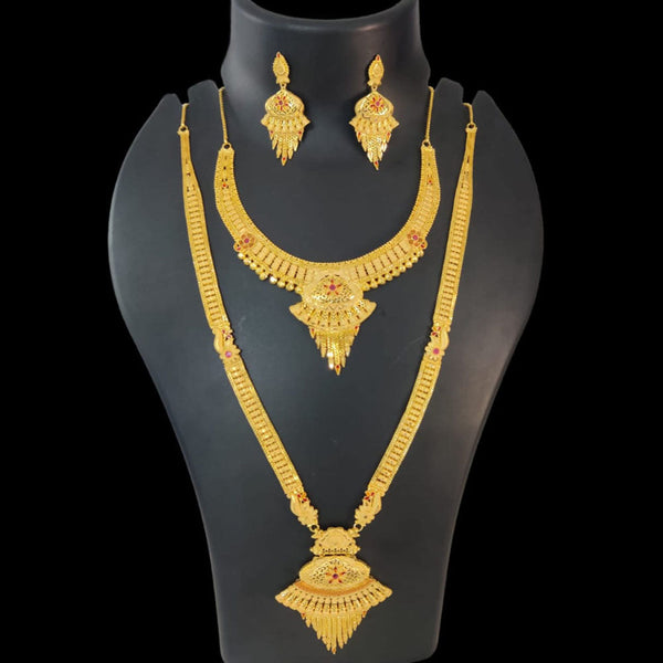 Pari Art Jewellery Forming Gold Necklace Combo