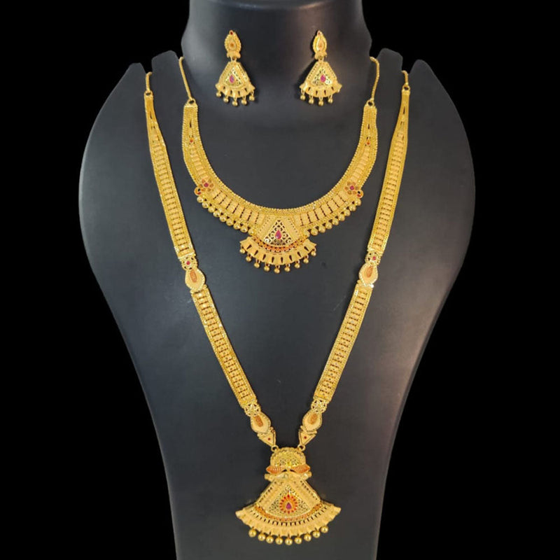 Pari Art Jewellery Forming Gold Necklace Combo