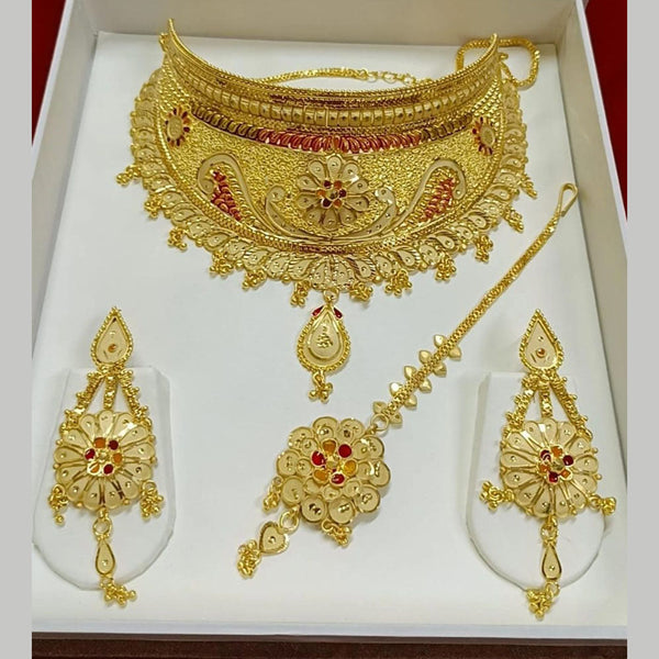 Pari Art Jewellery Forming Gold Necklace Set