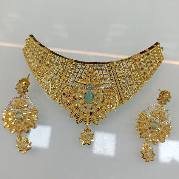 Pari Art Jewellery Forming Gold Necklace Set