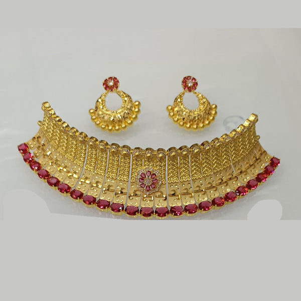 Pari Art Jewellery Forming Gold Necklace Set