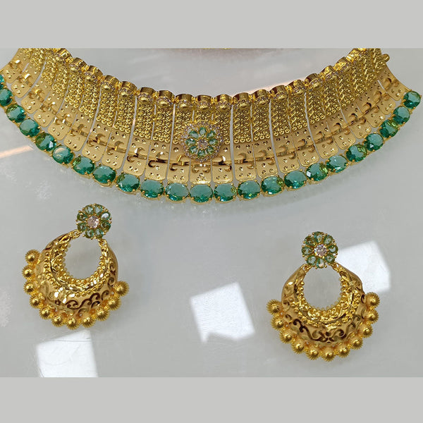 Pari Art Jewellery Forming Gold Necklace Set