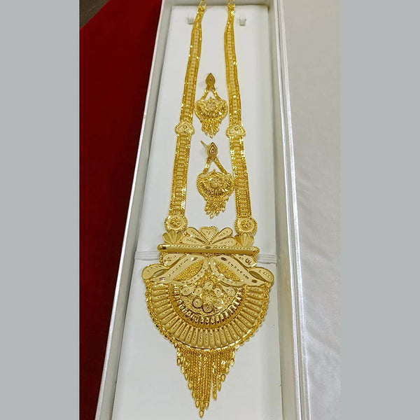 Pari Art Jewellery Forming Gold Plated Long Necklace Set