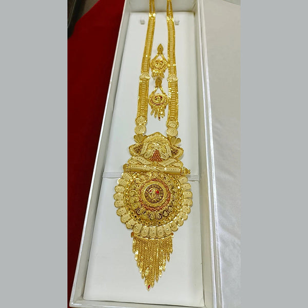 Pari Art Jewellery Forming Gold Plated Long Necklace Set